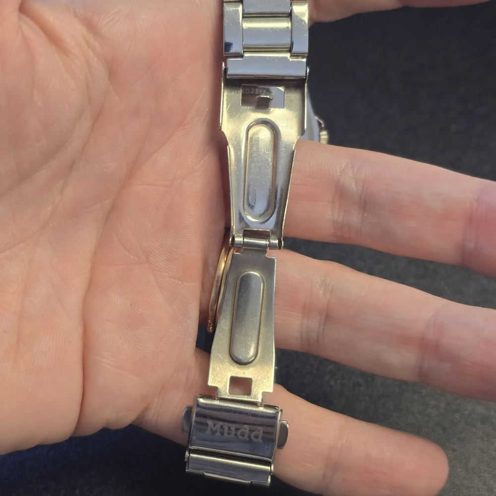MUDD Y2K Leopard Print Face Silver-Tone Watch